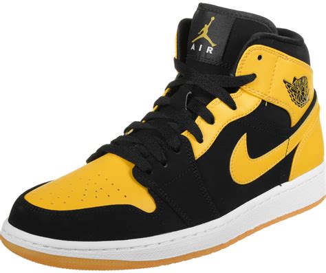 nike jordan zwart geel